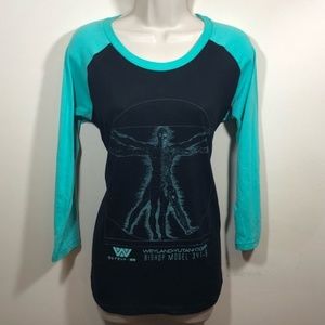 Aliens 3/4 Sleeve Womens Extra Large T-shirt NWOT